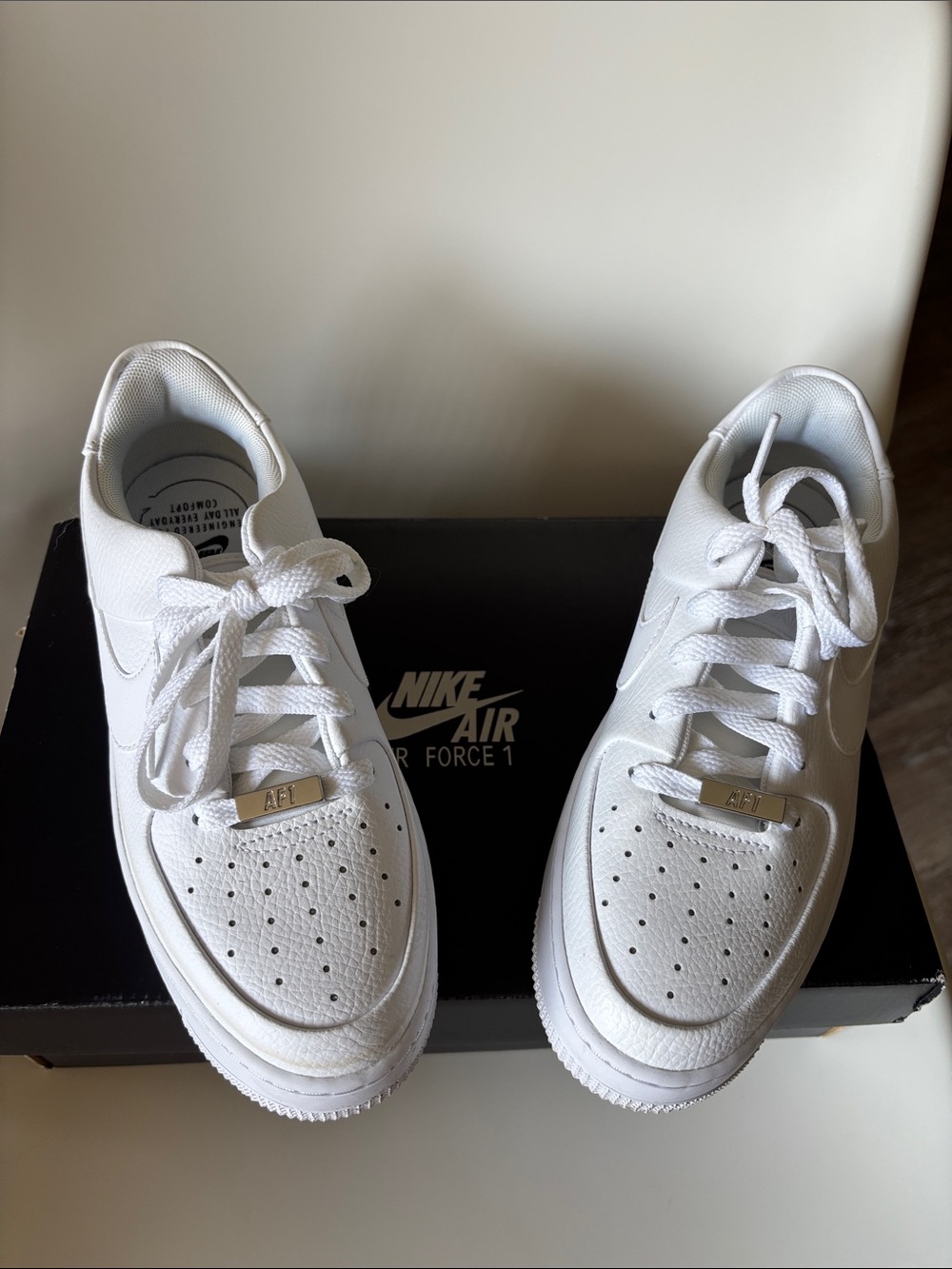Nike White Low-Top Sneakers